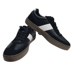 Original Penguin Men's Low Top Sneakers Shoes Black Size 12